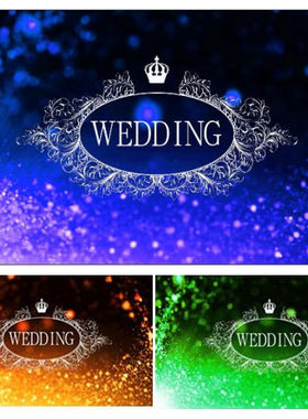 唯美浪漫梦幻粒子 欧美英伦风花纹婚礼主题logo 婚庆led视频素材