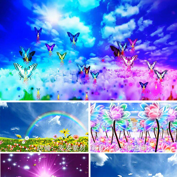 我们是鲜花配乐成品 六一儿童节 幼儿园文艺汇演背景 led视频