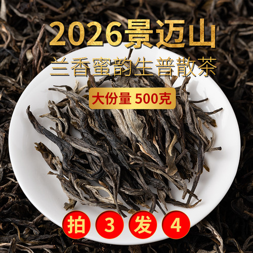1斤装景迈春茶生普散茶拍3发4斤