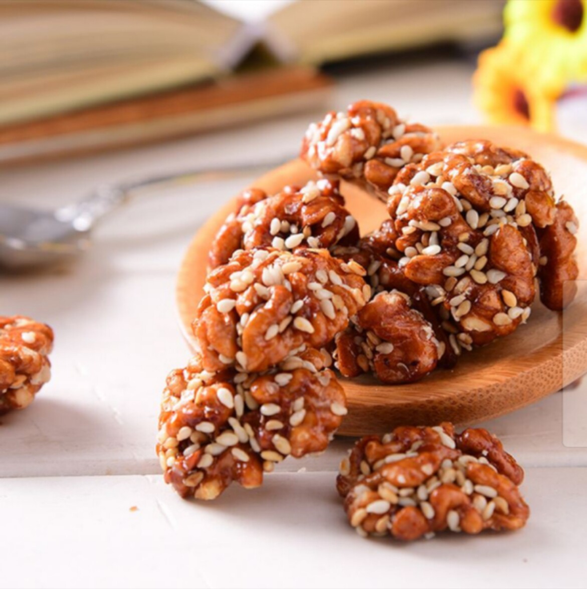 琥珀核桃仁500g罐装焦糖味酥脆坚果新鲜小熟蜂蜜核桃仁2023年新货