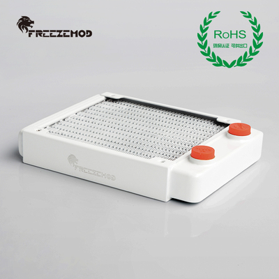 白色ROHS认证紫铜翅片铜散热排