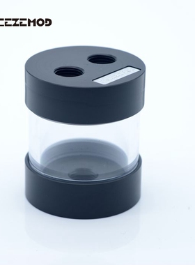 FREEZEMOD工业水冷圆柱透明水箱聚碳酸脂耐酸碱YSX-6PC三孔版本