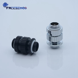 FREEZEMOD全铜电脑水冷接头BSSJT-16显卡SLI交火可伸缩双外螺纹