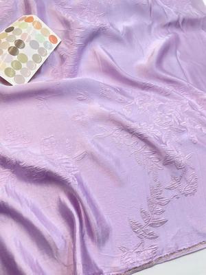 古风高定30姆米淡紫色真丝冠乐绉