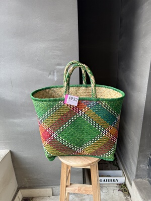 非洲进口棕榈叶草编包托特草编包草编包手提包 超大号 菜篮子