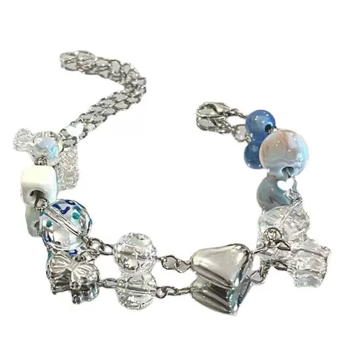 Милый небольшой дизайнерский браслет из бисера, детское ювелирное украшение для школьников, подарок на день рождения