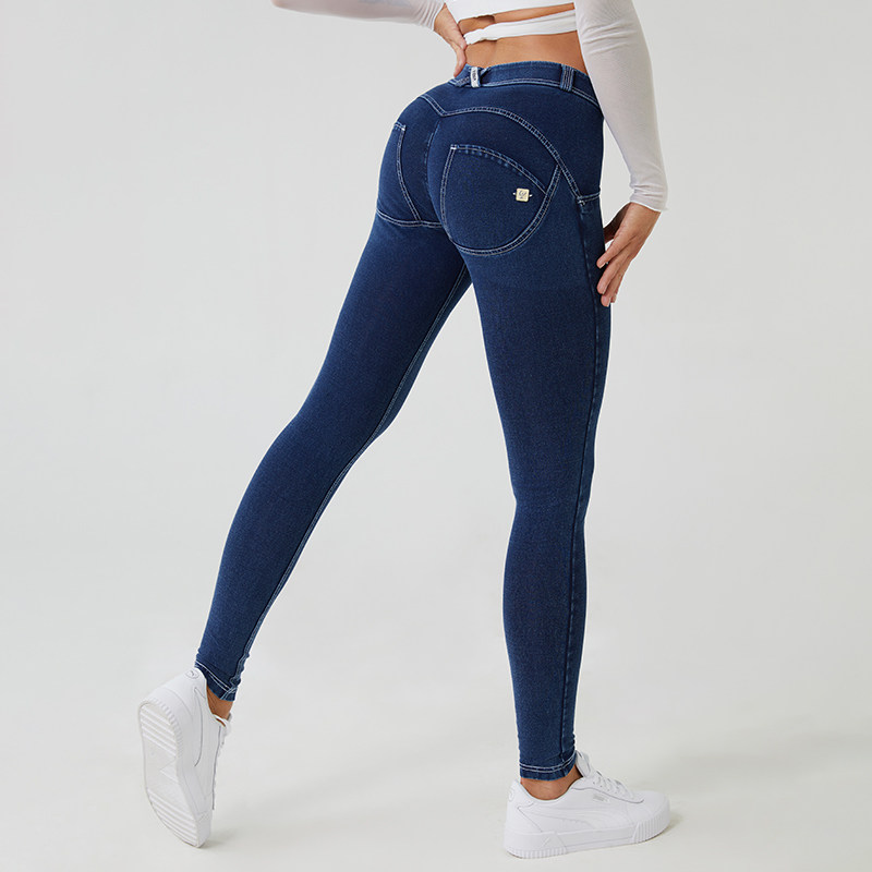 RESHAPE/重塑 Freddy双扣版中腰牛仔翘臀蜜桃裤牛仔裤J0Y/J0B/J0W在类目 运动服/休闲服装, 运动裤, 运动牛仔裤中 - 来自Buy2taobao.com提供专业的淘宝代购服务