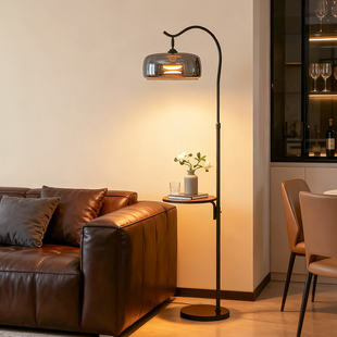 意式极简客厅落地灯沙发旁边茶几轻奢高级氛围感现代艺术卧室台灯