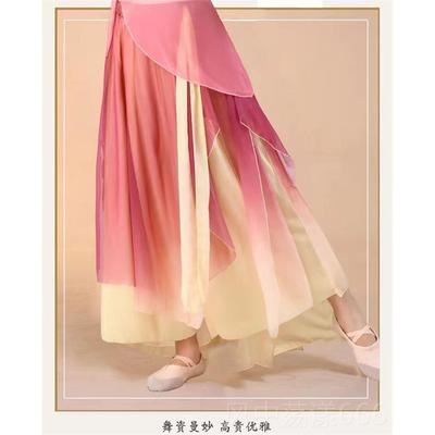 正品儿童古出典舞蹈练演服女童飘逸纱衣中国舞全套功服服古风表演