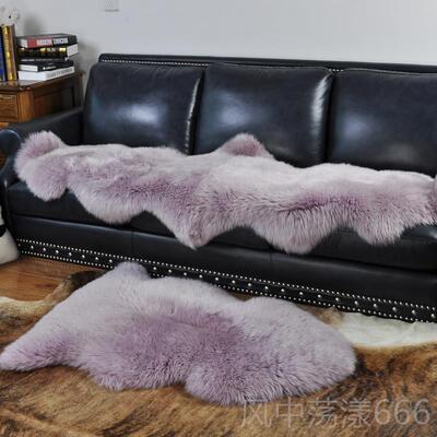 正品美裘羊毛沙发垫真皮沙垫朴发坐椅垫羊毛冬季加厚欧式沙发整张