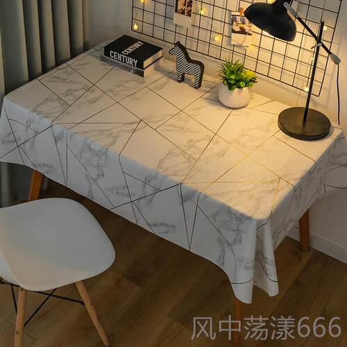 正品桌布ins风学生书桌少女可网红pvc油长方茶几形餐爱桌布防水防