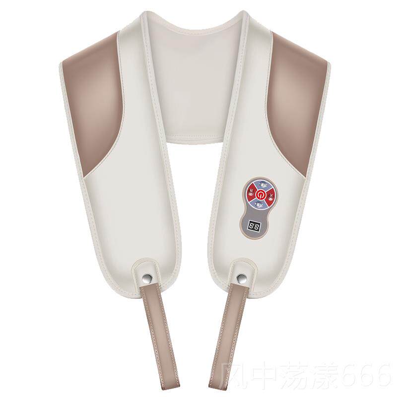正品乐颈肩打乐按捶打颈椎摩器仪颈部腰部背部臣敲按摩器加热按摩