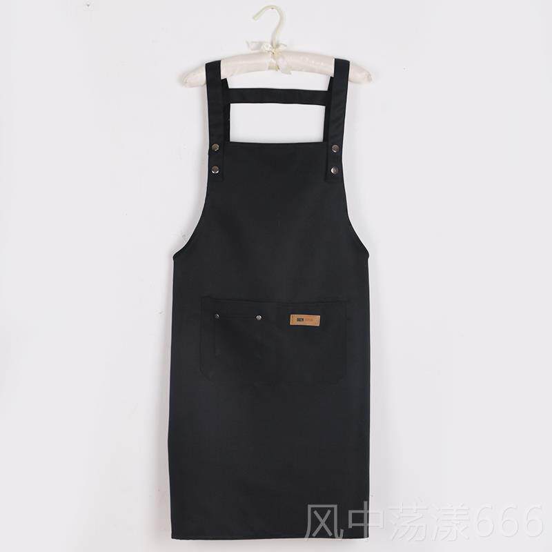 正品围裙定制logo韩版时尚厨房防水火成人女抱美婴袋甲奶茶锅店工