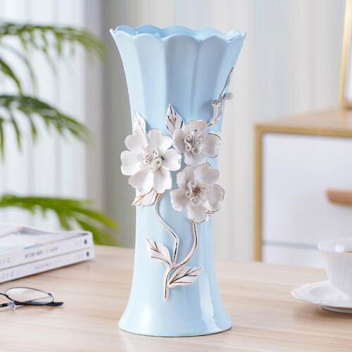 正品陶瓷花瓶欧式客厅家居饰品花插花器现代简约摆件工艺品电视柜