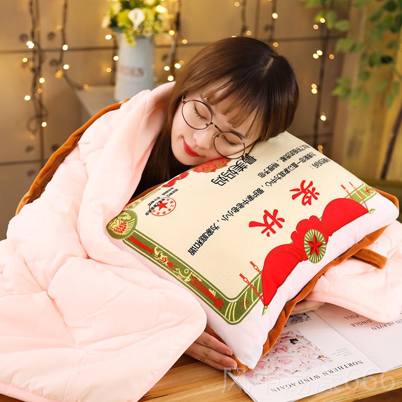 正品师教节定制奖状抱枕头被子老公婆夕节送男女朋生友浪漫的日七图片