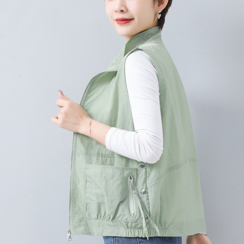 【双层加网】马甲女春夏薄款新款宽松短款洋气妈妈外穿马夹背心坎