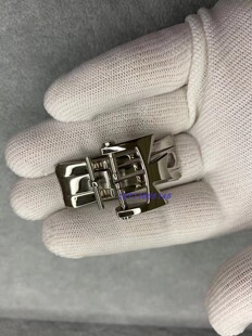 适用江诗丹顿双按螺丝蝴蝶扣VC传承枫叶真皮表带扣子不锈钢直销