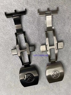 代用FM法兰克穆勒表扣双按蝴蝶扣V45折叠扣316实心精钢扣拉丝
