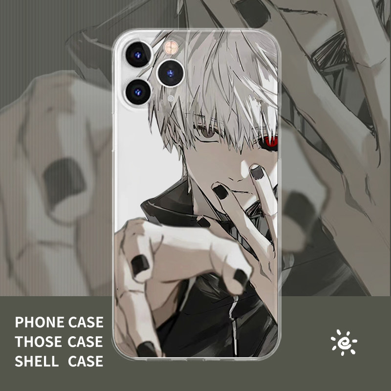 东京食尸鬼金木研插画手机壳适用苹果6s苹果xsmaxoppoa56红米k40s