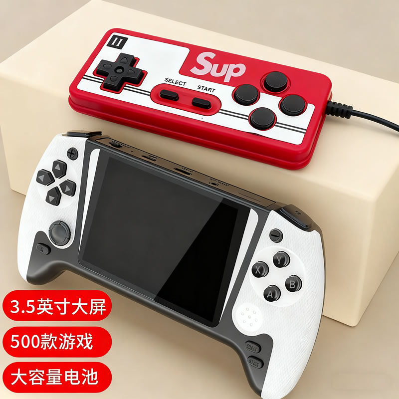 彩屏可充电手持便携掌机超级玛丽游戏机魂斗罗FC俄罗斯方块可双人