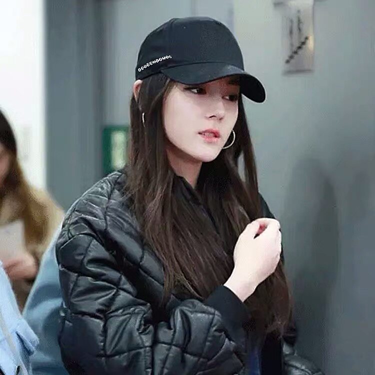 黑色帽子男潮鸭舌帽女士百搭字母棒球帽显脸小夏季防晒遮阳太阳帽
