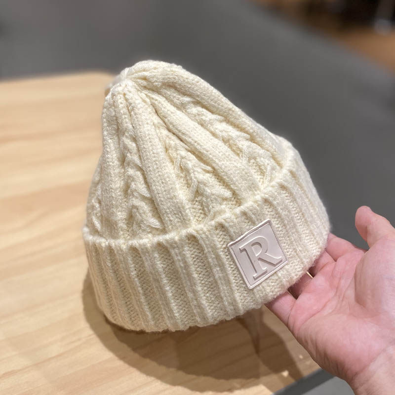 帽子女韩版秋冬季加厚保暖毛线针织帽时尚日系百搭网红同款冷帽潮