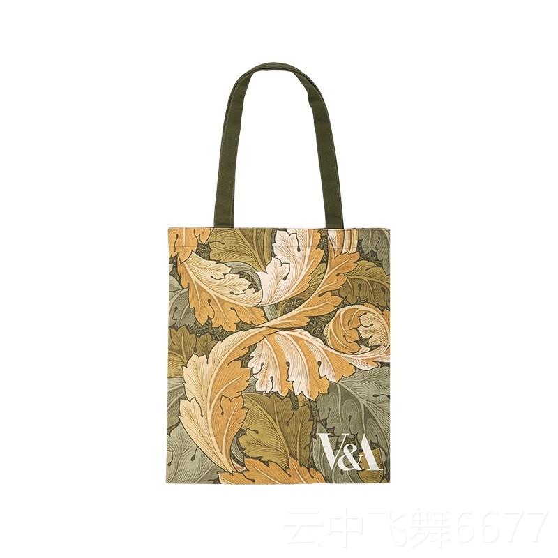 正品VA莫博量物馆里斯玫瑰花大容帆布勤包加大单肩包设计通文创礼图片