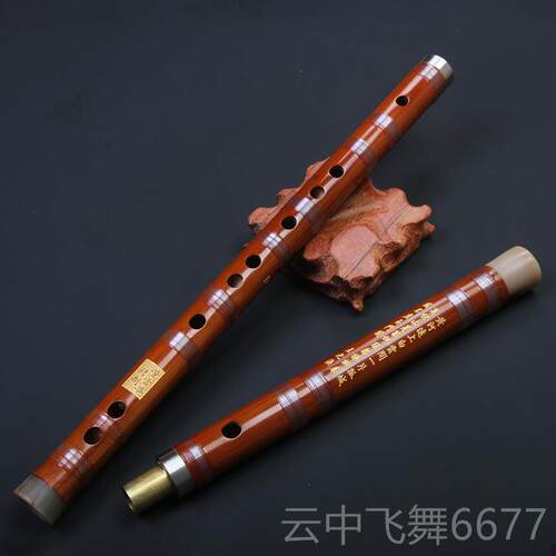正品华董器雪大师精制苦竹笛子专业演奏竹笛灵声乐f精品笛8883eg
