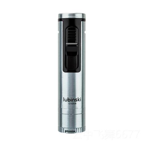 正品LUBI充N烟SKI雪茄多持功能打火机带通针雪茄打孔器灰器托气单