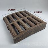 正品 家用足按底摩足轮脚部部穴位排 鸡搓翅木脚底按摩器木质滚轮式