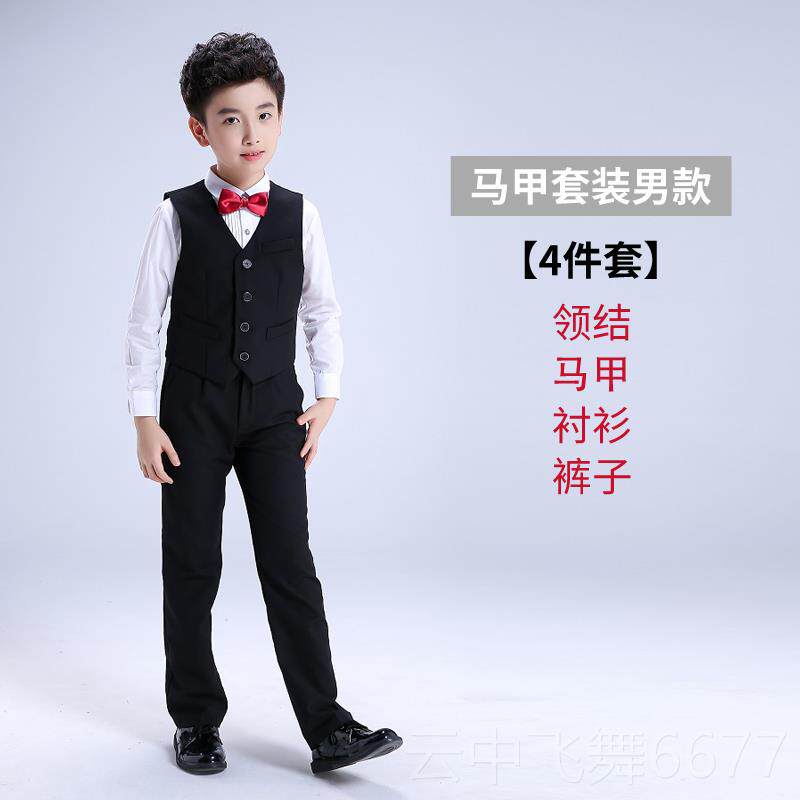 正品六一儿小童演出服女幼舞蹈儿园粉色花朵蓬蓬纱裙学生朗诵合唱