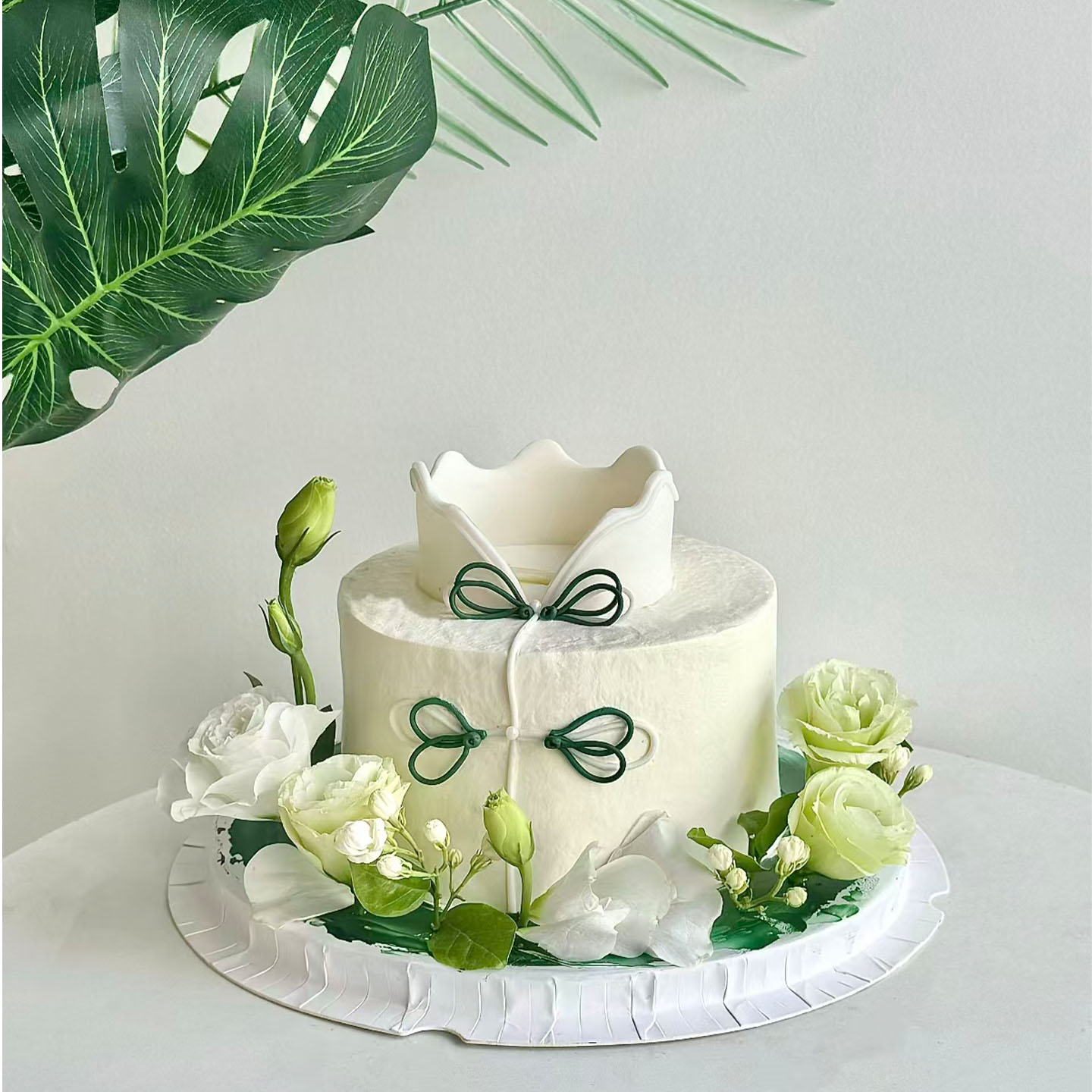 新款古典中式风旗袍蛋糕全国配送