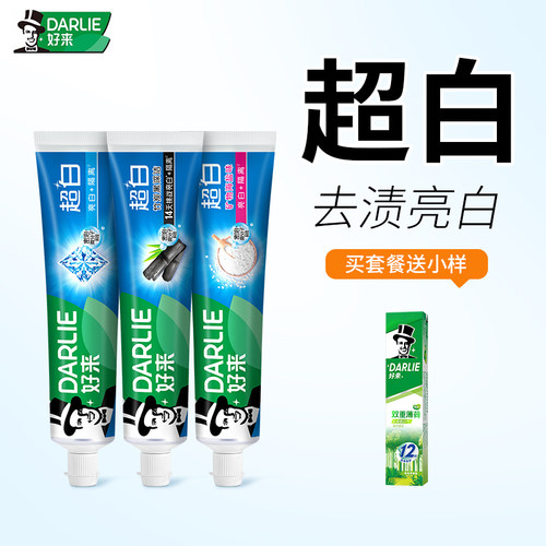 好来超白牙膏亮白清新口气140g