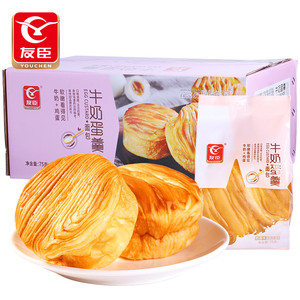 友臣牛奶蛋羹面包营养早餐面包整箱休闲零食代餐蛋糕点心充饥宵夜