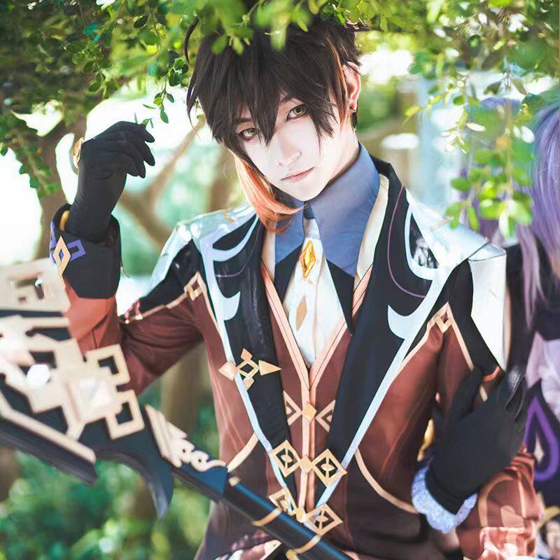 游戏原神cos服钟离cos全套制服游戏套装cosplay服装男角色扮演c服