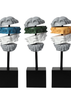 美式现代抽象人物雕塑摆件