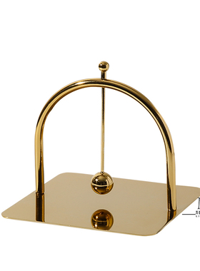 现代轻奢书房金属镜面装饰摆件