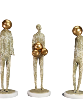 栖间家居大理石金属装饰品侘寂风