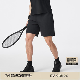 男直筒微皱梭织运动轻薄四分裤 休闲短裤 子 新款 BODYDREAM夏季