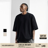 宽松大码 BODYDREAM重磅纯棉短袖 T恤情侣装 衣服刺绣美式 上衣 男夏季