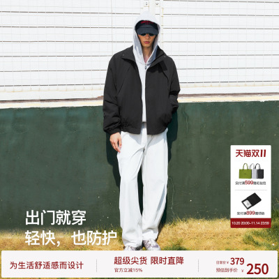 【行动夹克】BODYDREAM轻量化立领梭织夹克boxy短宽廓形运动外套