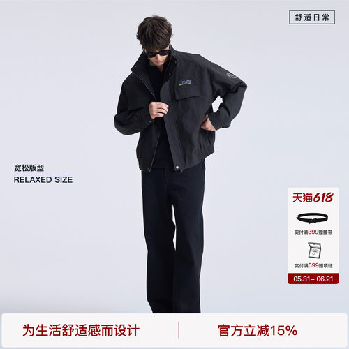 BODYDREAM重工徽章哈灵顿G9 硬核显壮工装夹克男宽廓形立领外套