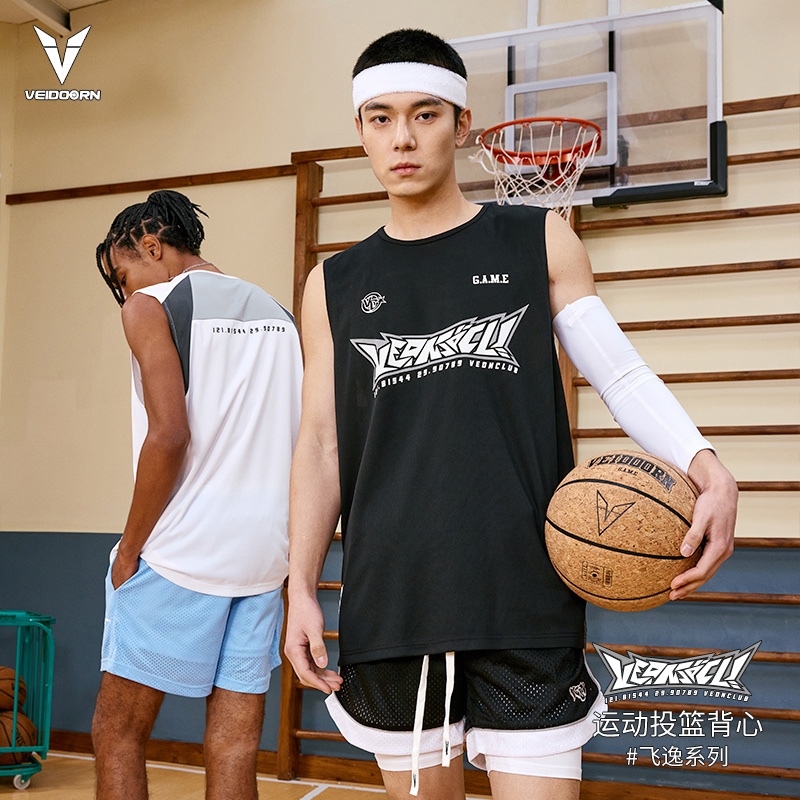 维动背心飞逸投篮服T恤男