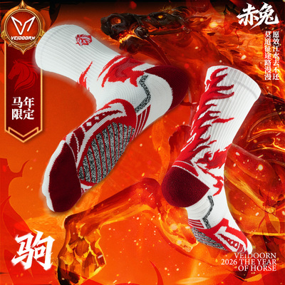 维动马年限定实战专业篮球袜男款