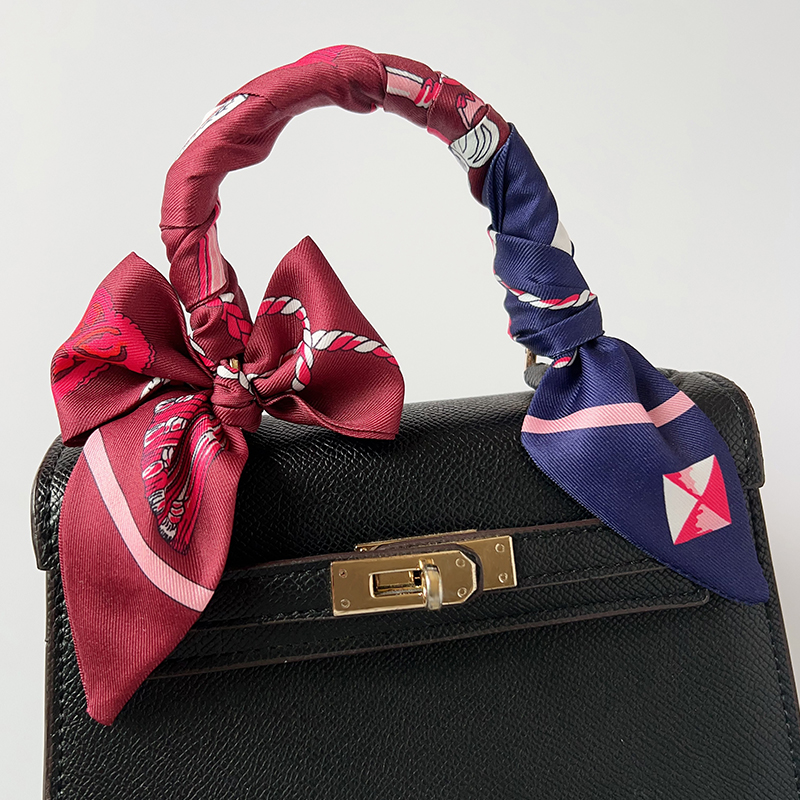 丝巾绑包手柄丝带小长条复古飘带女缠包带春秋季百搭气质装饰领巾