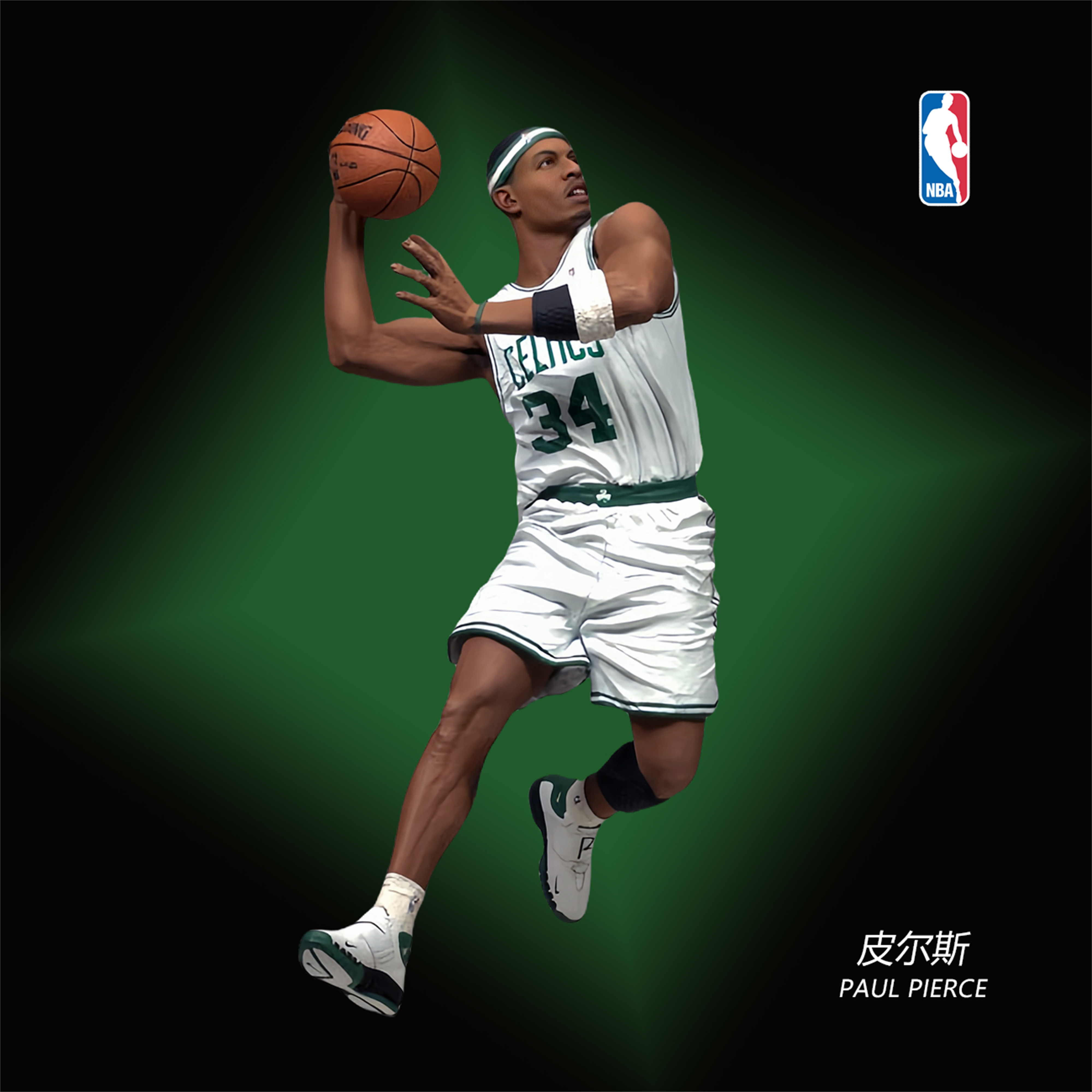 麦克法兰NBA球星手办凯尔特人皮尔斯男生日礼物玩具篮球明星摆件