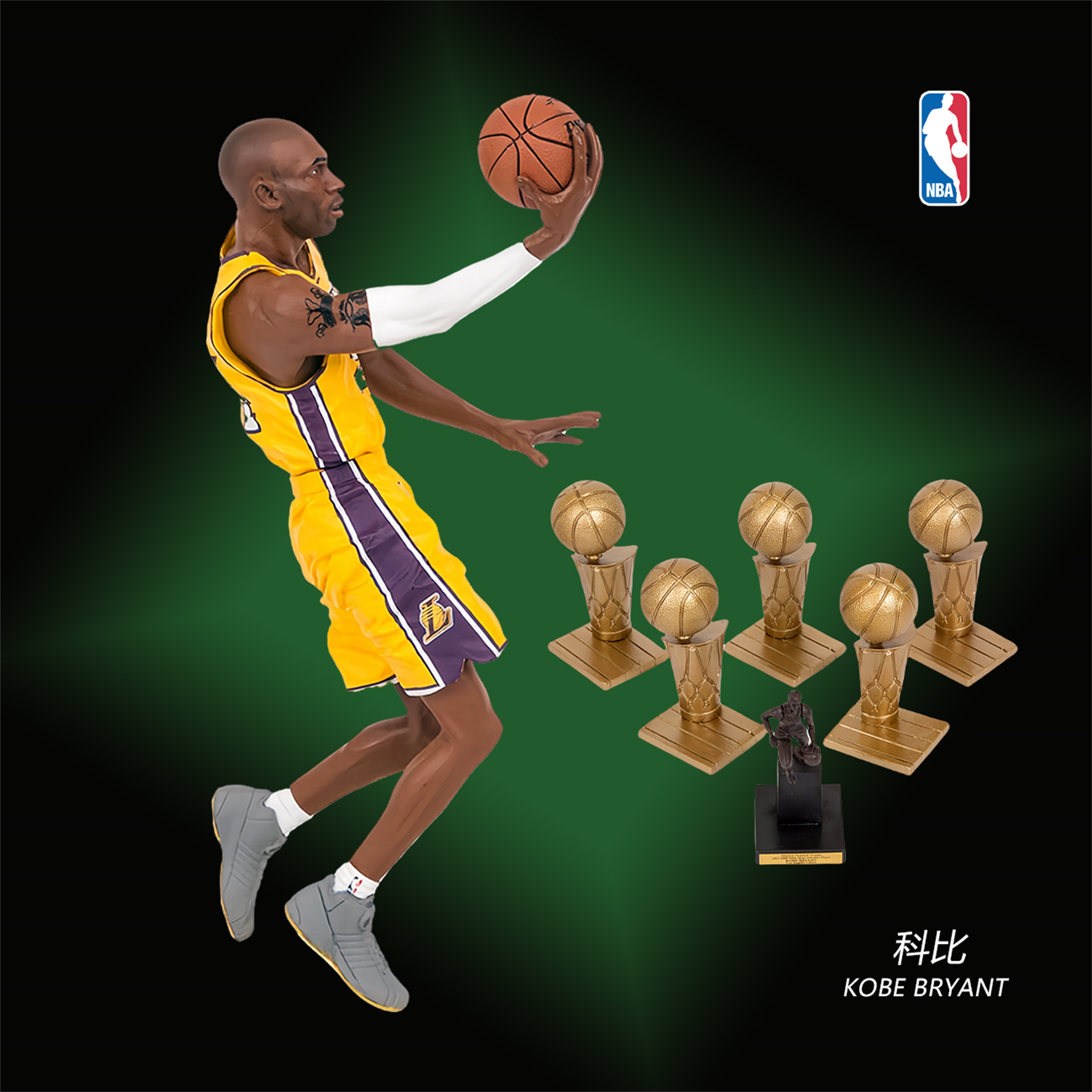 麦克法兰NBA球星手办湖人科比限量生日礼物男生玩具篮球明星摆件