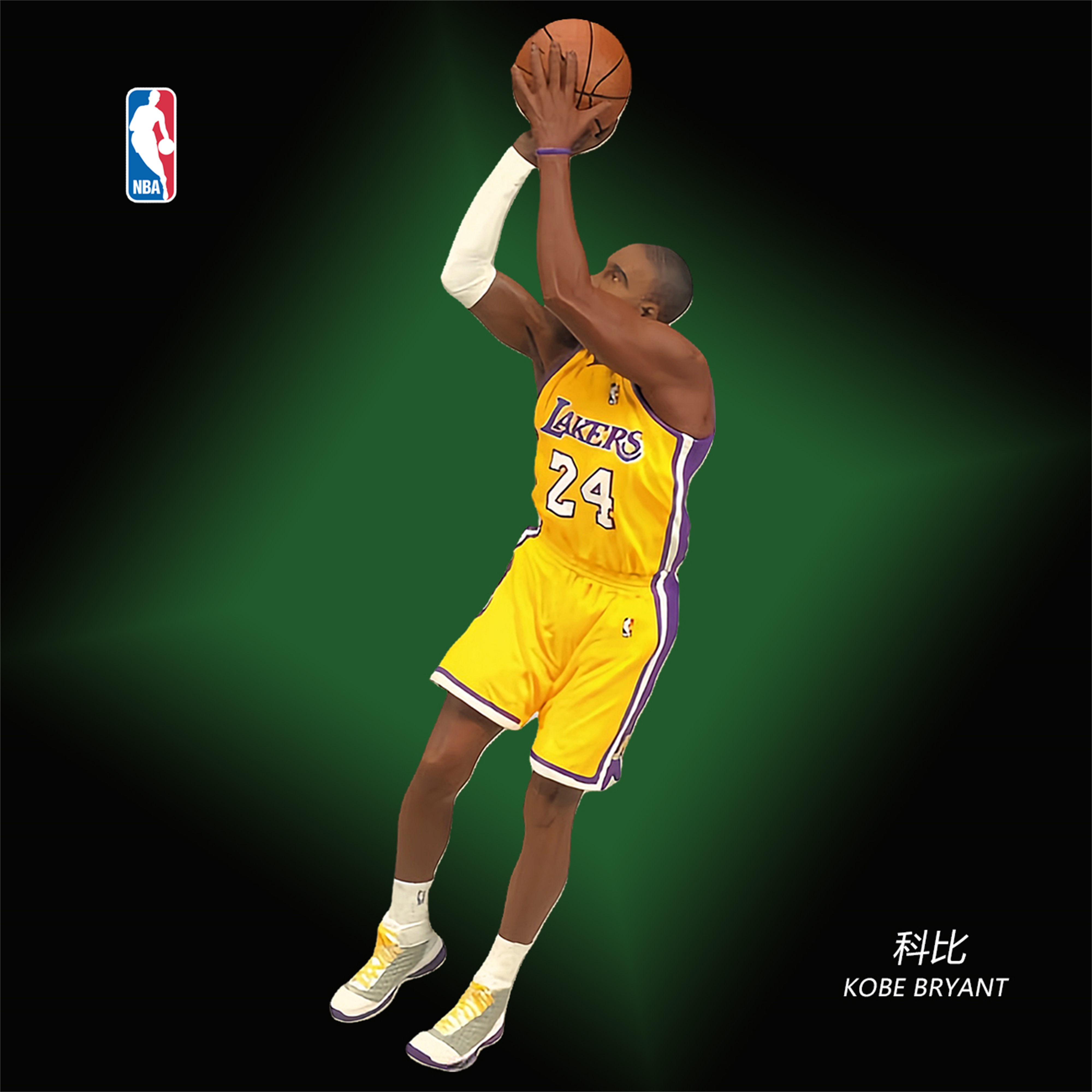 麦克法兰NBA球星手办湖人科比正版生日礼物男生玩具篮球明星摆件