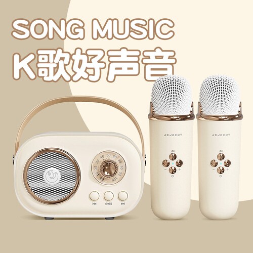 蓝牙音响小型麦克风音箱一体迷你