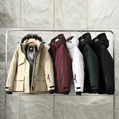 冲锋滑雪服加厚户外工装羽绒服女